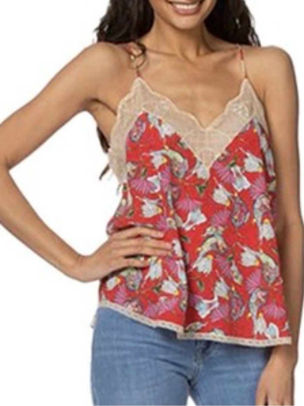 Zadig & Voltaire Cristy Paisley Psyche Silk Camisole